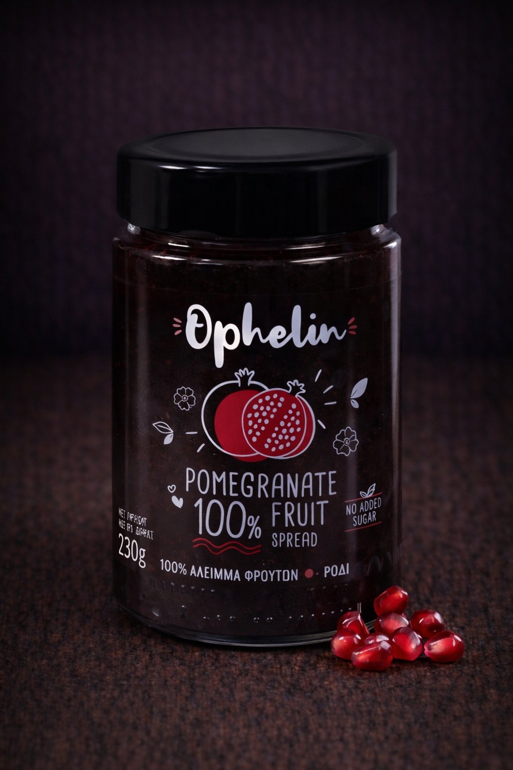 Ρόδι χωρίς ζάχαρη 100% 'Ophellia' 230gr